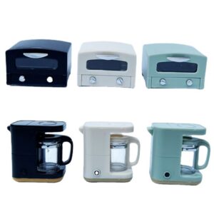 Wholesale 1:12 Dollhouse Miniature Model Three-Color Oven Coffee Maker