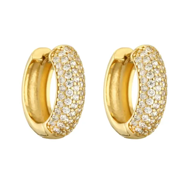 1 Pair Simple Style Solid Color Inlay Copper Zircon Earrings