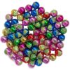 Wholesale Christmas-print metallic beaded beads
