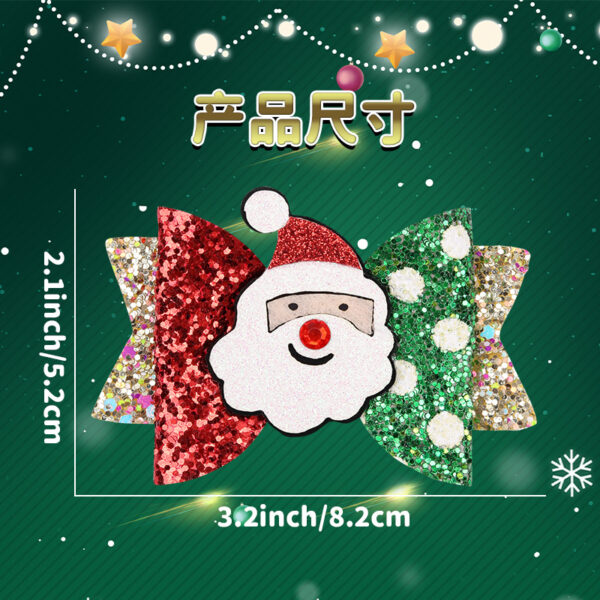 oly-6c1771ae8b27034a21ca8a75085892e4 Wholesale Christmas Series Bow Hairpin