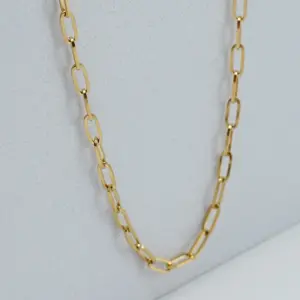 Wholesale Jewelry Fashion Geometric 304 Stainless Steel 18K Gold Plated Gold Plated Stainless Steel Necklaces