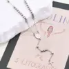 Wholesale Jewelry Casual Vintage Style Classic Style Cross Saint Benedict Square 304 Stainless Steel 18K Gold Plated Beaded Polishing Plating Sweater Chain Long Necklace Necklace
