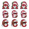 Wholesale 10pcs Christmas Silicone Epoxy ABC Loose Beads