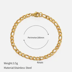 Gold 4mm-18cm