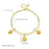Wholesale Jewelry Marine Style Sweet Conch Shell 304 Stainless Steel Anklet