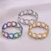 oly-6c3f9627ee37799471a5ce99c7d10d93 Wholesale PVD Coated Real Gold Plated 18K Gold Solid Color 304 Stainless Steel Commute Waterproof Non Tarnish Rings