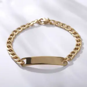 Wholesale Vacuum Plating Real Gold Plated Geometric 304 Stainless Steel Fashion Waterproof Non Tarnish Bracelets