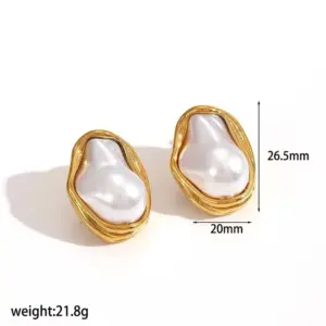 Pearl Stud Earrings
