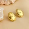 Wholesale PVD Coated Real Gold Plated 18K Gold Geometric 304 Stainless Steel Elegant Luxurious Simple Style Waterproof Non Tarnish Ear Studs