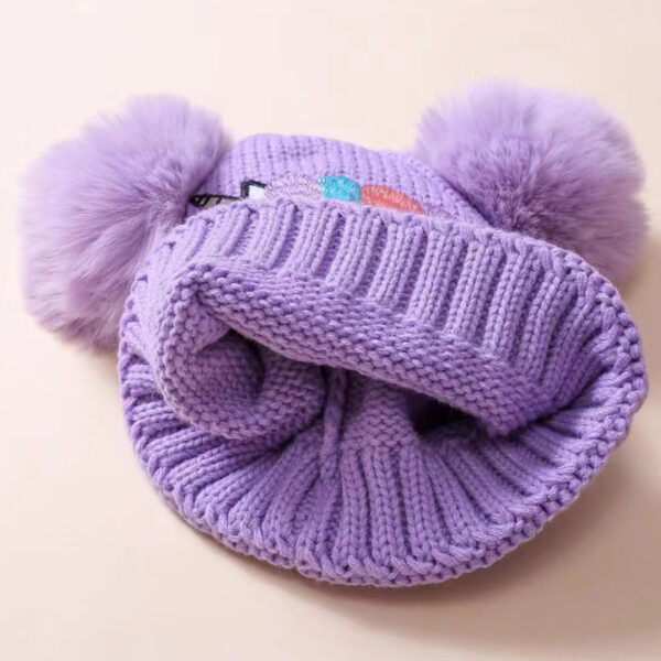 Wholesale Children's Knit Hat for Autumn and Winter, New Style and Double Pom-Poms, Warm Winter