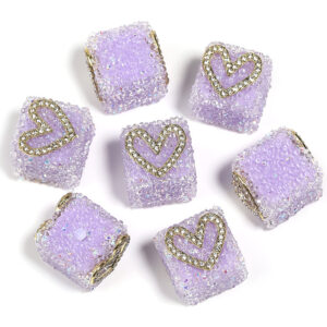 Heart - Light Purple / 17mm