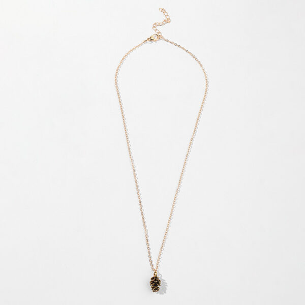 Wholesale Alloy chain pine cone necklace choker necklace