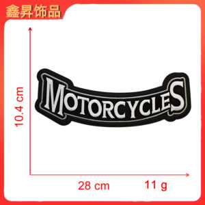 Heated hot melt glue*grey*letters*motorcycles*height 10.4*28cm