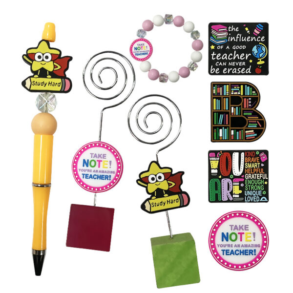 Wholesale Letter Learning Series Cartoon Beads