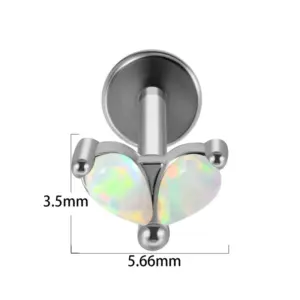 Steel Color-2 Opal Op17 Water Drops / 1.2x8mm