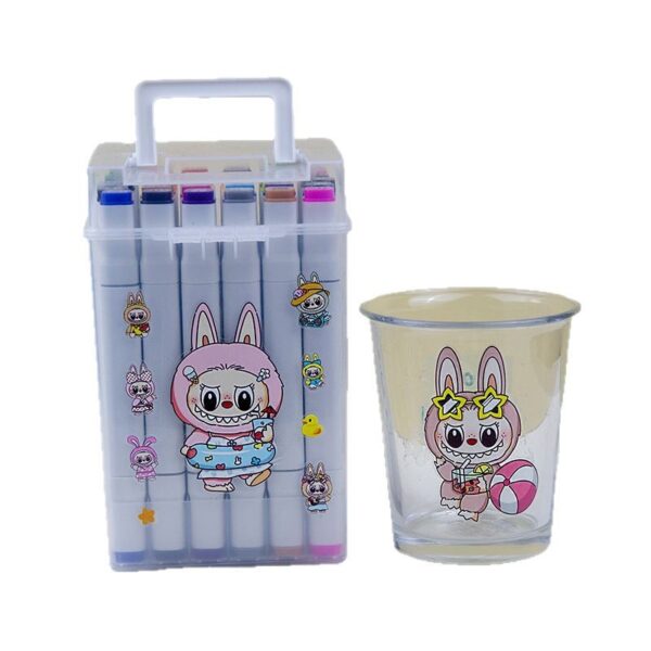 Wholesale Labubu creative stickers waterproof tear not bad hand account decoration DIY adhesive mobile phone stickers factory direct