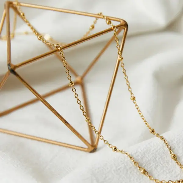 Wholesale Jewelry Simple Style Flower 304 Stainless Steel None 18K Gold Plated Chain Stainless Steel Necklaces