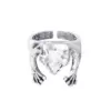 Wholesale Copper Plating Geometric No Inlaid Copper Rings