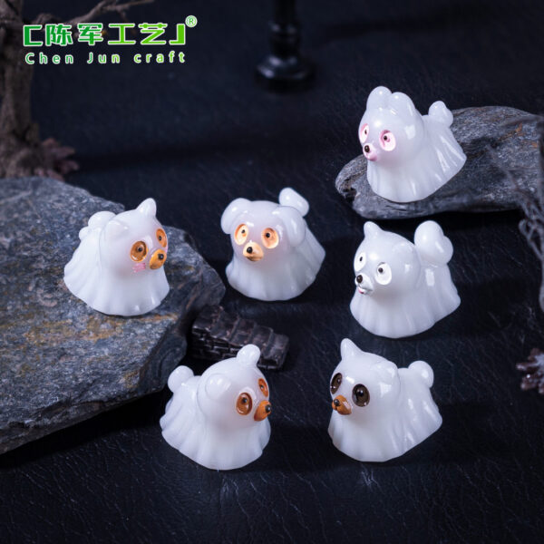 Wholesale Halloween Glow-in-the-Dark Puppy Ghost Doll DIY Decoration Accessory