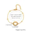 PVD Coated Real Gold Plated Sun 201 Stainless Steel 304 Stainless Steel Elegant Simple Style Classic Style Waterproof Non Tarnish 201 Stainless Steel Lobster Trier Clasp Closure Bracelets