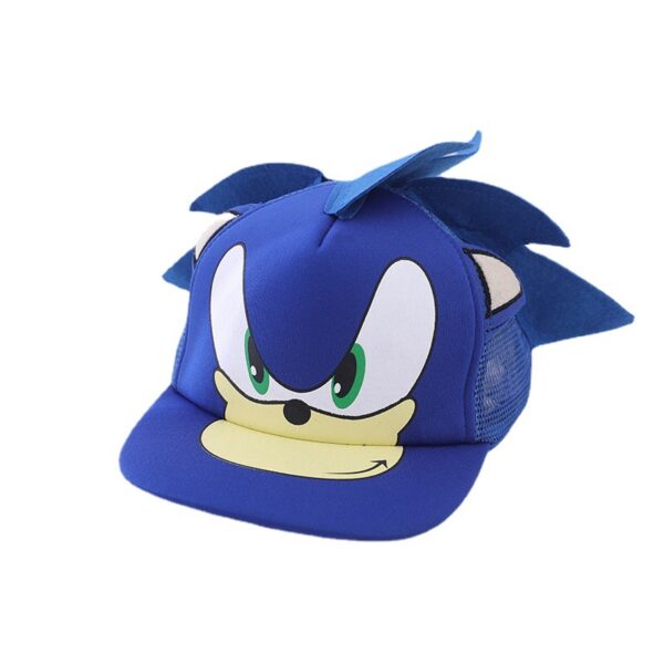 Wholesale Children's Hat Wholesale Sonic Baseball Cap Spring and Autumn New Cartoon Flat Brim Hat for Boys and Girls Super Sonic Mouse Hip-Hop Hat