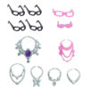 Wholesale 10-Piece Set of 11-Inch 30cm Doll Necklace Doll Accessories
