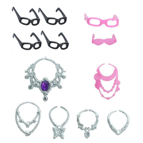 Wholesale 10-Piece Set of 11-Inch 30cm Doll Necklace Doll Accessories