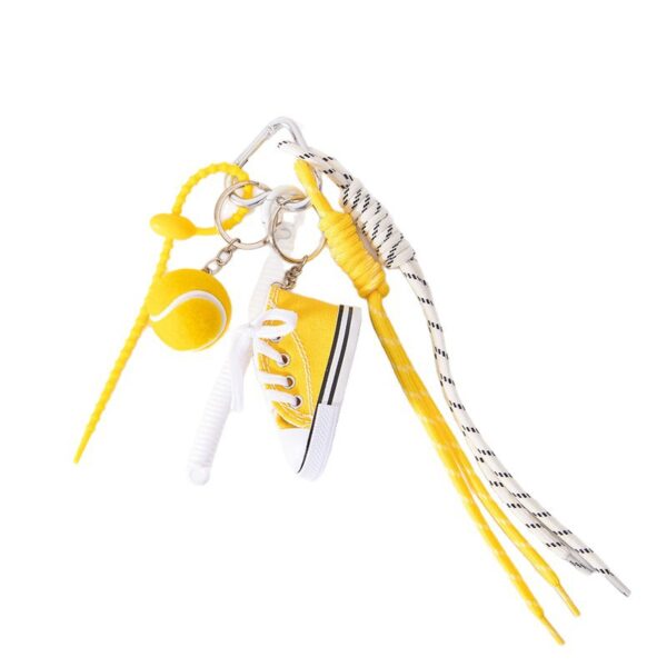 Wholesale Mini Multicolor Canvas Shoe Golf Keychain