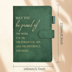 Olive green single book with edge buckle