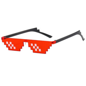 Small mosaic red frame double row