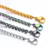Wholesale Simple Style Geometric Stainless Steel Plating Necklace 1 Piece