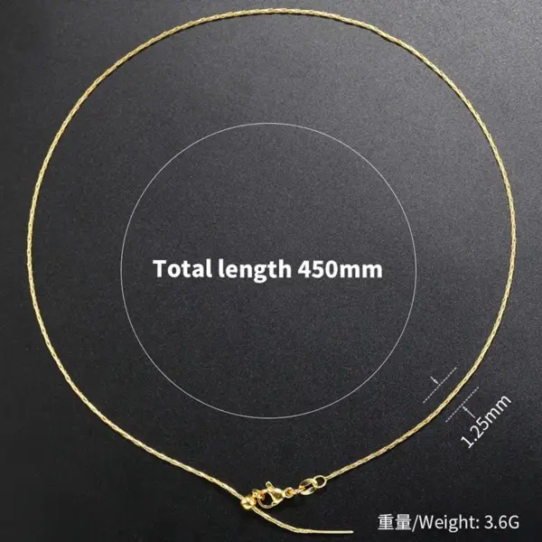 Wholesale Simple Style Geometric Copper Gold Plated Necklace In Bulk