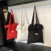 Wholesale 2025 Spring and Summer New Korean Style Polar Dot Cloth Bag Shoulder Bag Fairy Style Ruffle Handbag Women's Holiday Chiffon Bag