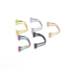 1 Piece Lip Rings Hip-Hop Geometric Ball Stainless Steel Vacuum Plating Lip Rings Ear Cartilage Rings & Studs