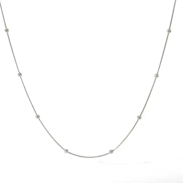 Wholesale 316 Stainless Steel Gold Plated Vacuum Electroplating (In-Furnace) Gold-Plated Unisex Bead Chain Mix And Match Necklace