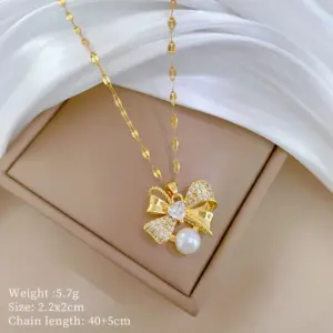 B521 Titanium Steel Chain Copper Pendant