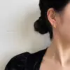 Wholesale PVD Coated Real Gold Plated Geometric Titanium Steel Fashion Waterproof Non Tarnish Earrings