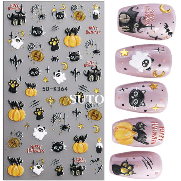 Wholesale DIY Wraps For Craft Halloween nail art stickers
