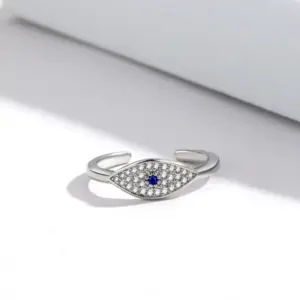 Q-J024 White Gold / Adjustable Opening