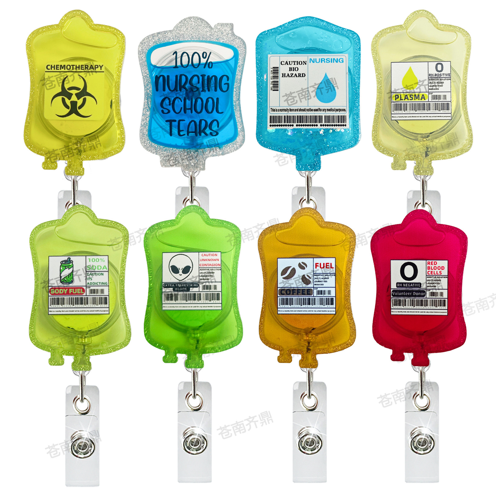 Wholesale Medicine bag, medical sta acrylic badge, scroll, retractable and easy to pull
