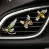 Wholesale metal butterfly agoy car perfume clip bee car air conditioning outlet fragrant decorative clip