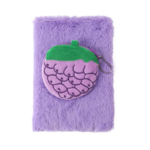 Wholesale New creative fruit notebook cute cartoon plush notebook children's handmade
