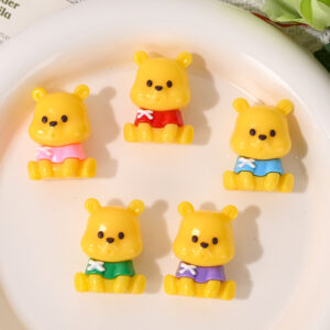 Wholesale Rubber Beads Bear Straight Hole Loose Beads Cartoon Beads OLY Exclusive