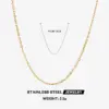 Wholesale Ion Plating (IP) 18K Gold Plated Chain 304 Stainless Steel Simple Style Waterproof Non Tarnish 304 Stainless Steel Necklace