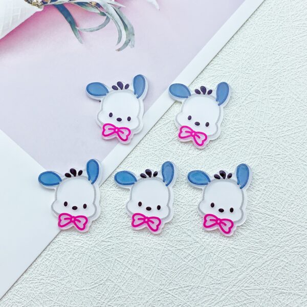 Wholesale 30pcs/pack Acrylic Cartoon Acrylic Flatback Patch Handmade Hairpin DIY Jewelry Accessories