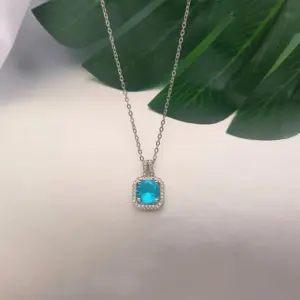 Steel Cross Chain / Blue