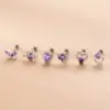 oly-6d4e5967313c6ba94100c99ccb33559f Wholesale 1 Piece Copper Zircon Ear Cartilage Rings & Studs Heart Shape Butterfly Waterproof Non Tarnish Surgical Steel