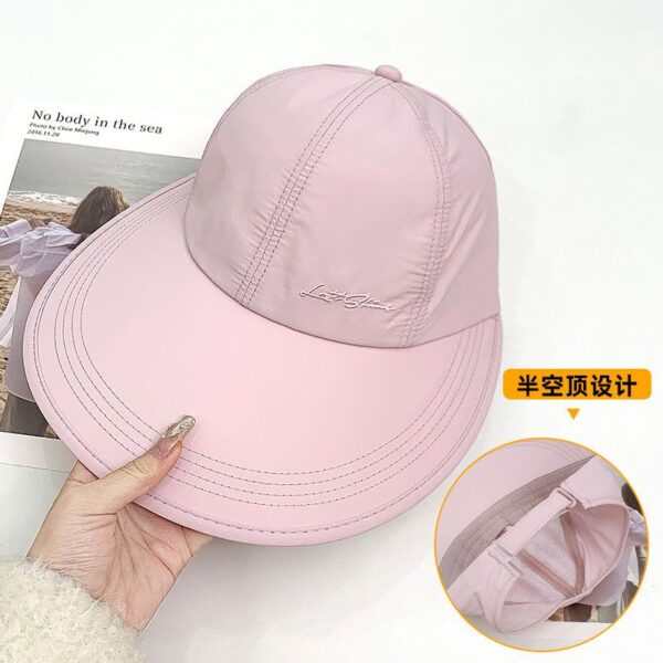 Wholesale Sunshade and Sunscreen Hat Women's Summer Oversized Brim Lightweight Breathable Quick-drying Duck Tongue Hat UV Protection Sun Hat