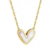 Wholesale Heart Shape Stainless Steel Titanium Steel Sweet Necklace