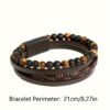 Wholesale Layered Hand-Woven Leather Beaded Bracelet